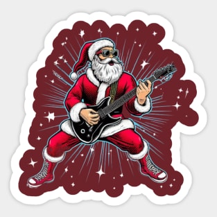 Christmas Santa Popstar 35 Sticker